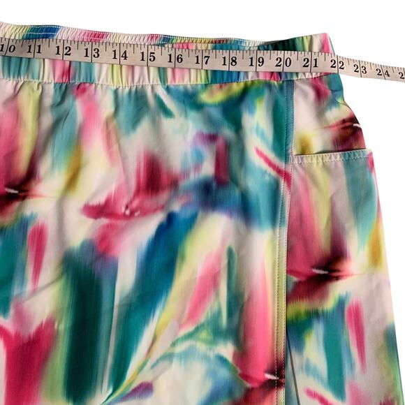 Chico's Skort NWT Size 4 (20) Zenergy UPF Pleat Colorful Kawaii Pockets Pull-On - Picture 7 of 8